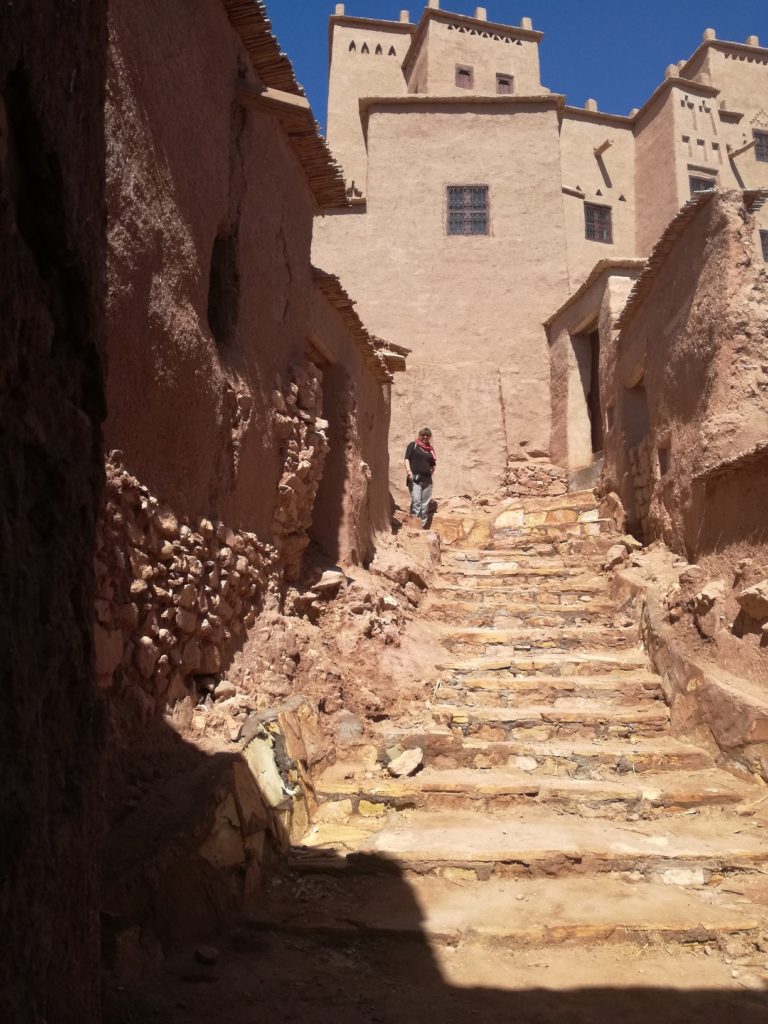 escalier dans le Ksar Ait Ben Haddou