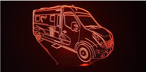 Lampe 3D camping car